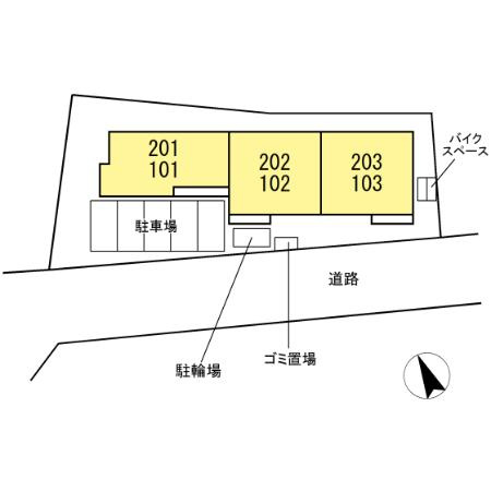 シャルマンいずみの区画図