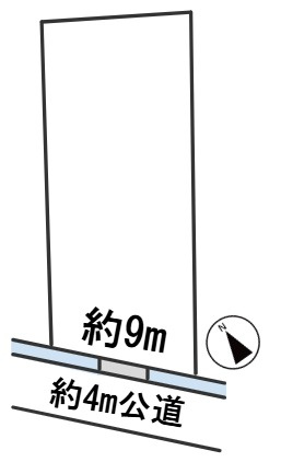 ６６４３４　岐阜市太郎丸知之道土地の区画図