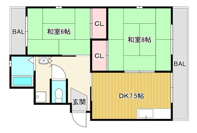 第3眉山マンションの間取り