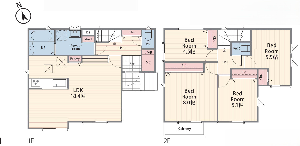 茅ヶ崎市今宿1期　新築戸建　全４棟4号棟