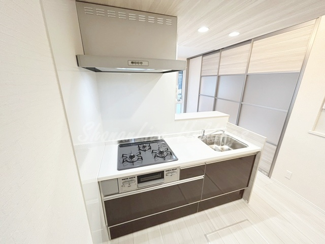 横浜市栄区長尾台町のアパートのキッチン