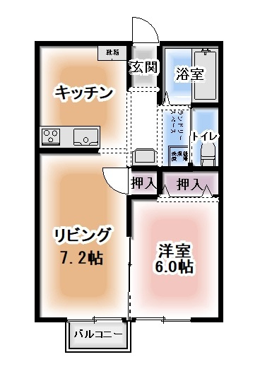 ガルテン宿畑　Ｂ棟の間取り