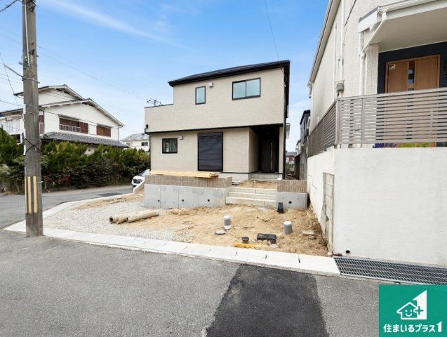 神戸市北区広陵町　第25-1期　新築一戸建ての外観|周辺は落ち着いた街並みの住宅地！子育てがしやすい住環境です！まだ未完成ですが、現地でしかわからない事もございます。是非一度ご覧ください。