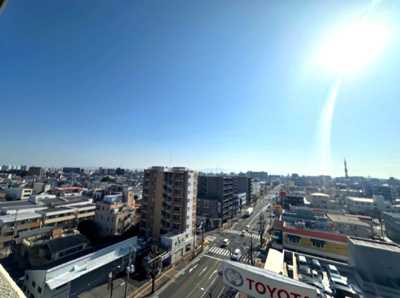 【展望】 | アービング吹田 | 街並みを大きく見渡す爽快な眺望と、降り注ぐ陽光は暮らしを豊かに彩ります。陽当り・周辺環境も合わせて、ぜひ現地をご覧ください！