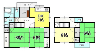 【間取り】 | 戸建　吉藤2丁目