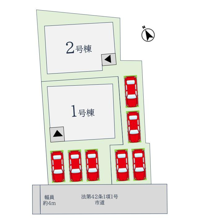 久留米市宮ノ陣5丁目3期の区画図