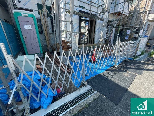 尼崎市東難波町　第18期　新築一戸建ての外観|現在の進捗状況です！順調に作業進行中、完成が待ち遠しいです！詳細の間取り等、お気軽にお問い合わせください！