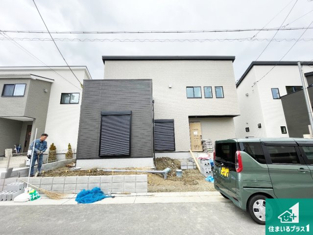 川西市笹部　第2期　新築一戸建ての外観|現在の進捗状況です！順調に作業進行中、完成が待ち遠しいです！詳細の間取り等、お気軽にお問い合わせください！