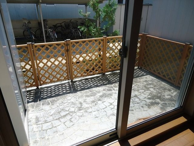 リジエールD棟のバルコニー