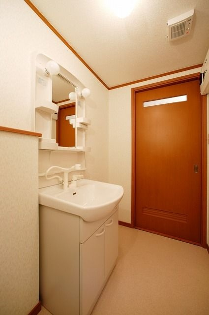 リジエールD棟の洗面所