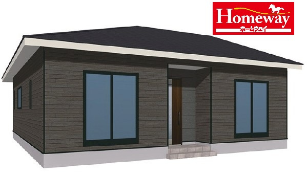 【外観】 | 仲介手数料無料！阿知須小学校に通える新築戸建平屋　山口市阿知須　第８－１号棟　クレイドルガーデン　アーネストワン | かわいいお家になって誕生します