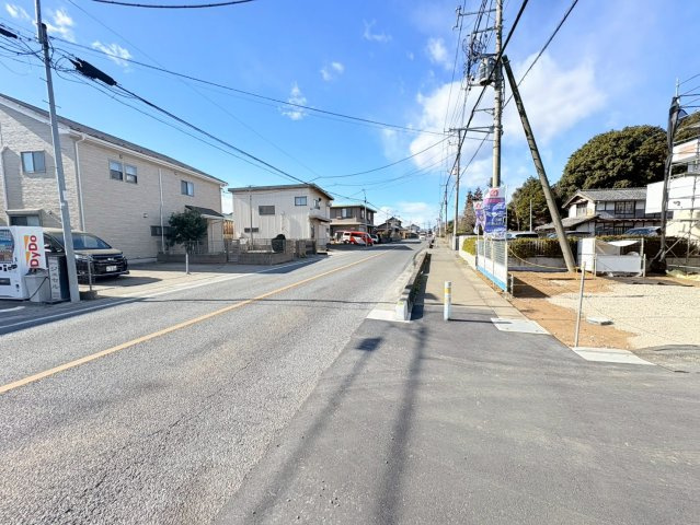 川越市下小坂　新築分譲　「川越駅」バス19分　敷地62坪　【名細小学区】の前面道路含む現地写真