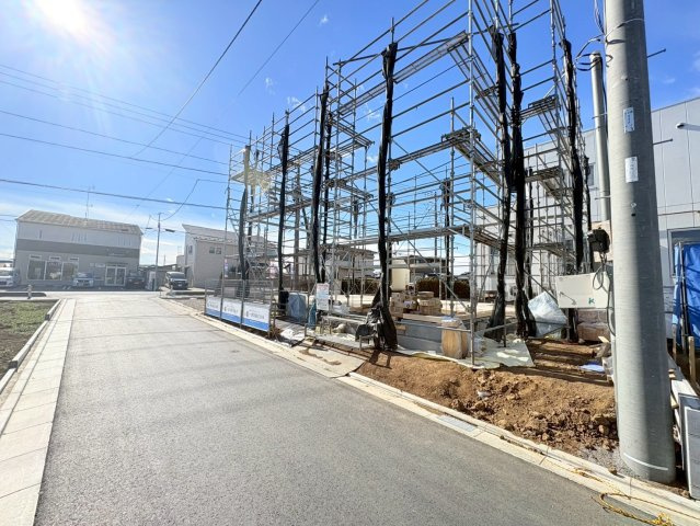 川越市下小坂　新築分譲　「川越駅」バス19分　敷地62坪　【名細小学区】の前面道路含む現地写真