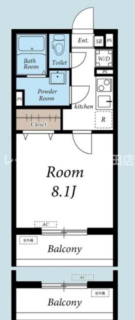 Comfy Sagamigaoka※初期費用分割あと払いサービス利用可能物件の間取り