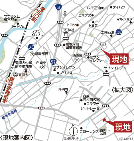 クレイドルガーデン／東区八反田第６／２号棟の地図
