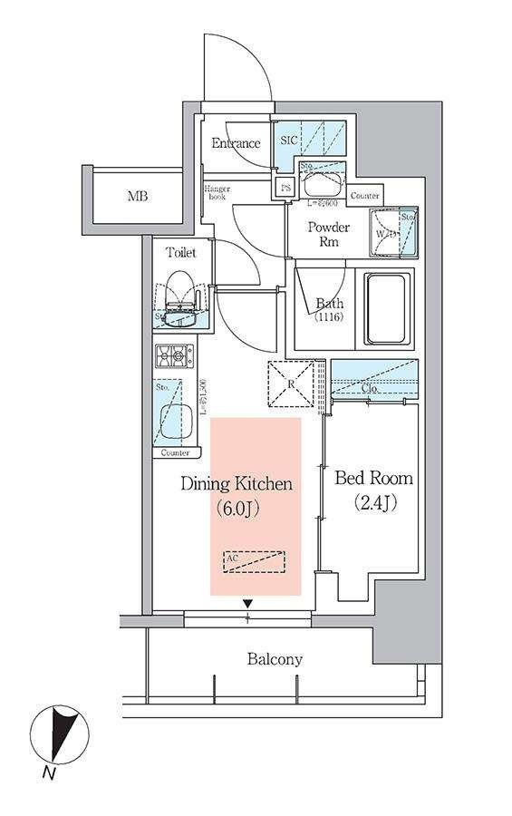 アーバネックス千代田淡路町の間取り