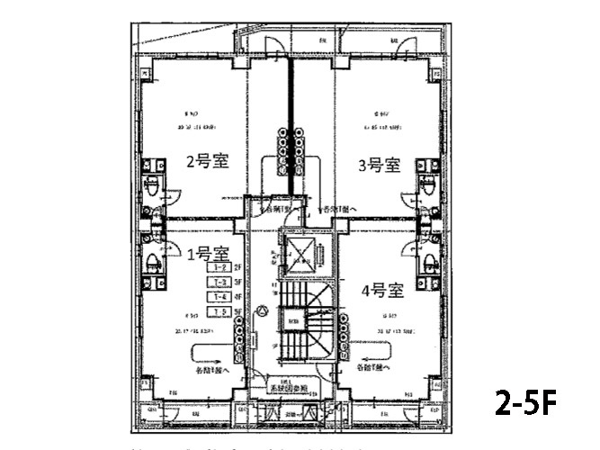 名駅ブライトビル　エステサロン居抜きの間取り