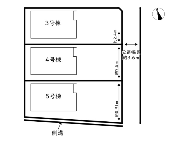 【区画図】 | 姫路市香寺町広瀬第1／全3棟