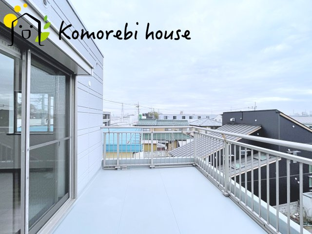 さいたま市見沼区大和田町　中古戸建のバルコニー|広々としたバルコニーです