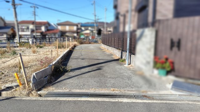 半町２　建築条件なし土地の外観