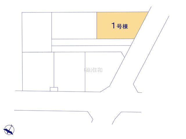 【新築分譲住宅】ふじみ野市川崎２丁目（全6棟）の区画図