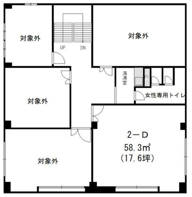 三紫ビルの間取り|間取りは現況優先