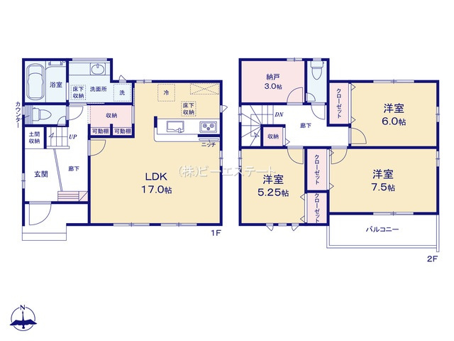 【間取り】 | 知多市新知斉宮畑　２号棟