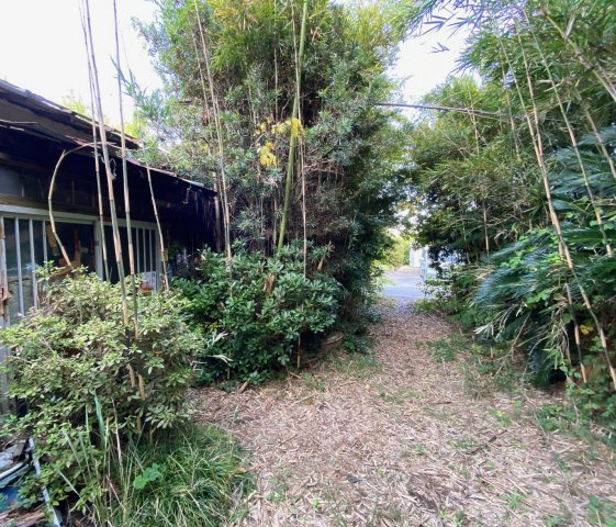 九十九里町片貝　売地の外観|中から外を見るとこんなかんじです