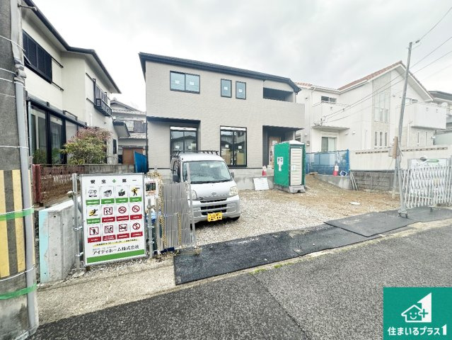 神戸市北区広陵町　第25-1期　新築一戸建ての外観|周辺は落ち着いた街並みの住宅地！子育てがしやすい住環境です！まだ未完成ですが、現地でしかわからない事もございます。是非一度ご覧ください。