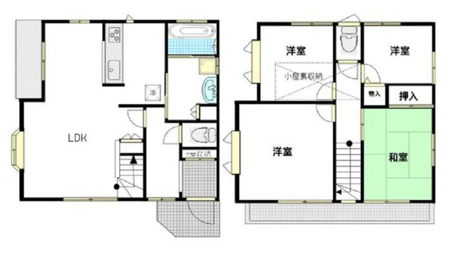 【間取り】 | 4LDKはリビングダイニングキッチンと4つの居室がある間取りで、大家族におすすめ。広々としたリビングで家族団らんを楽しみ、個室でプライベートな時間も確保でき、快適な生活を送ることができますよ。