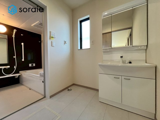 狭山富士見14期　新築戸建　ハートフルタウンの洗面所|１月２６日撮影