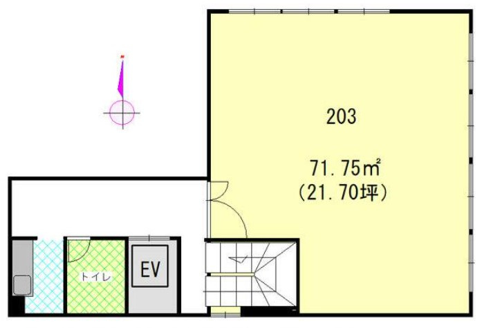 旭町三紫ビルの間取り|間取りは現況優先
