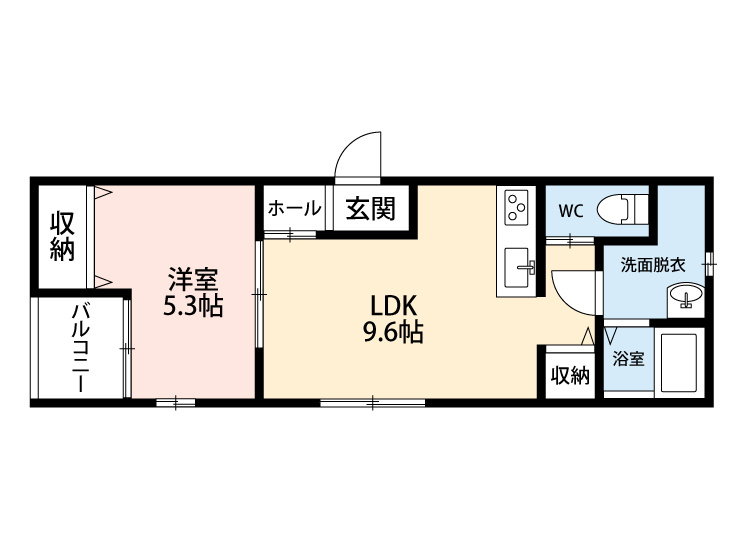 REVEメゾン　九州病院前　1階の間取り