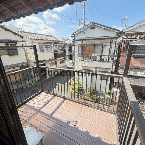 池之宮車庫付き戸建てのバルコニー