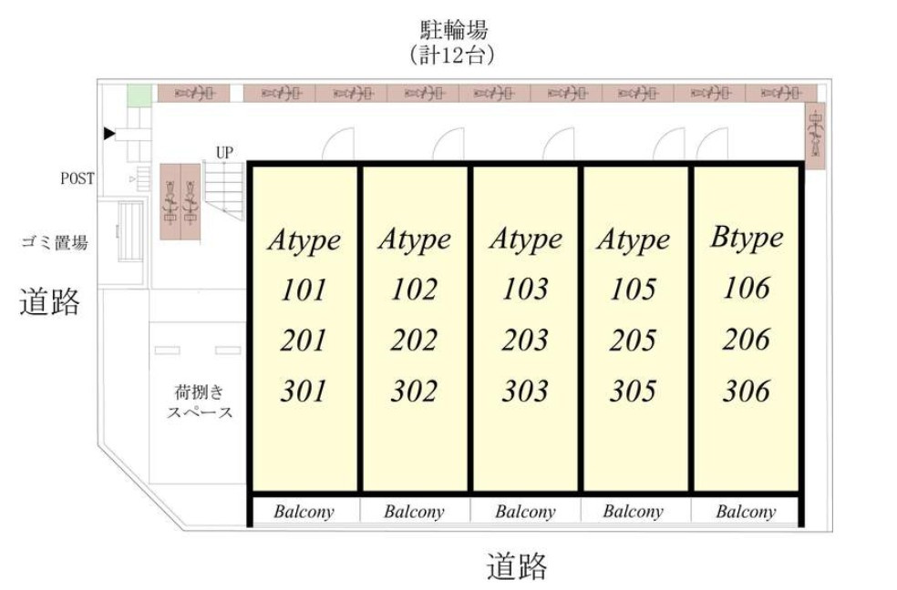 リブリ・ボヌールⅠの区画図