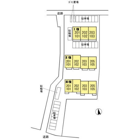 【区画図】 | ルミエール ド エスポワール Ⅱ