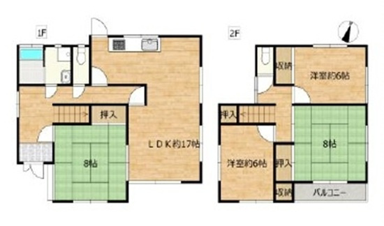 中古戸建　深谷市上柴町東7-5-70（リフォーム住宅）の間取り