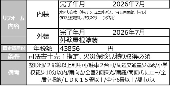 中古戸建　深谷市上柴町東7-5-70（リフォーム住宅）の構造・工法・仕様