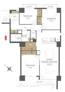 【間取り】朝日センチュリーみずほ台Ｃ棟 