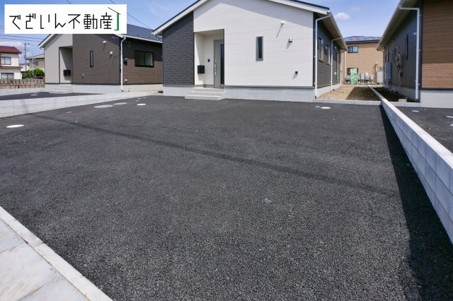 【駐車場】 | CRADLE GARDEN加須市馬内第3　【平屋】新築住宅 | ≪3号棟≫
現地(2026年5月撮影)