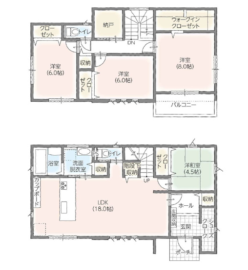【間取り】 | 前橋市青柳町　新築1号棟　全室南向き！