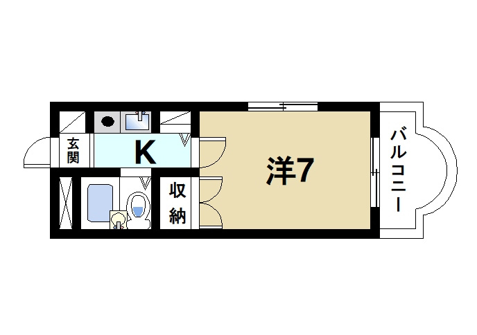 アミティ西大寺Ｐ８の間取り