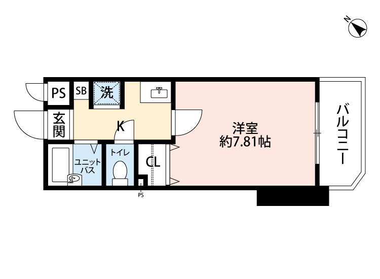 ダイナコート水前寺公園北　5階の間取り