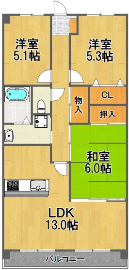 【間取り】 | メルベーユ