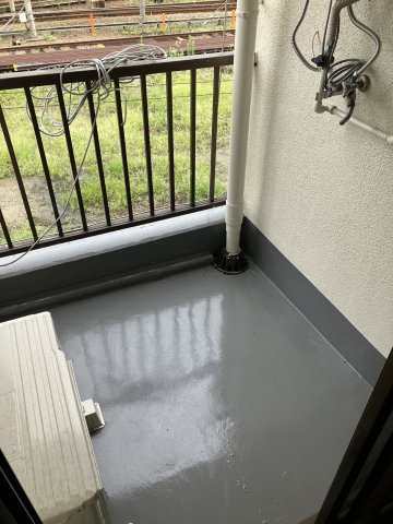 プラザハピネス高安のバルコニー|陽当たり良好なバルコニーです