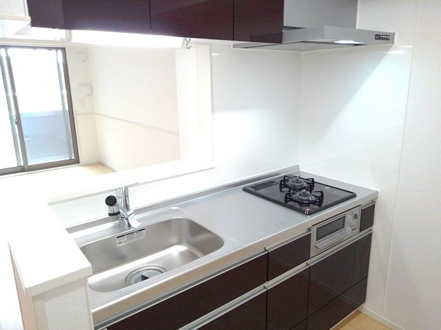 ヴィリダーリウム　上山手のキッチン|コンパクトなキッチンで掃除もラクラク