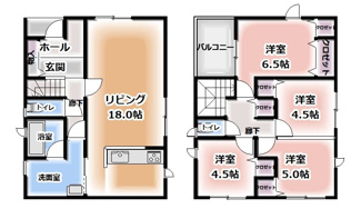 【間取り】 | 盛岡市月が丘　第6　