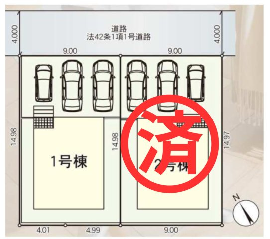 盛岡市月が丘　第6　の区画図