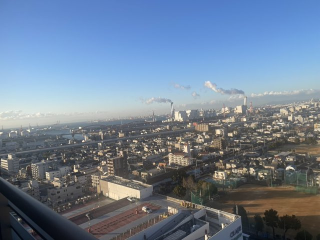 御影タワーレジデンスの展望|気持ちの良い朝日が一日の始まりを迎え入れてくれます。