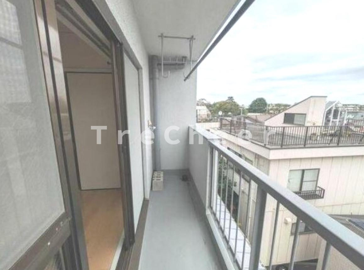 桜マンションのバルコニー